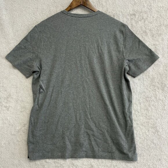 NEW Banana Republic Men's L Luxe Touch Performance Tee 100% Cotton Gray T-Shirt - Picture 3 of 6